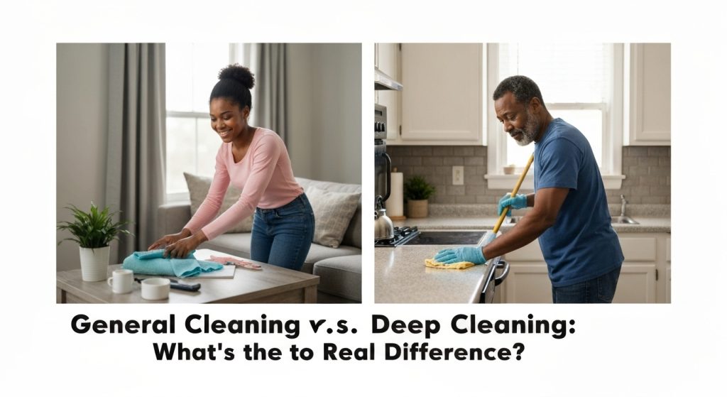 General Cleaning vs. Deep Cleaning