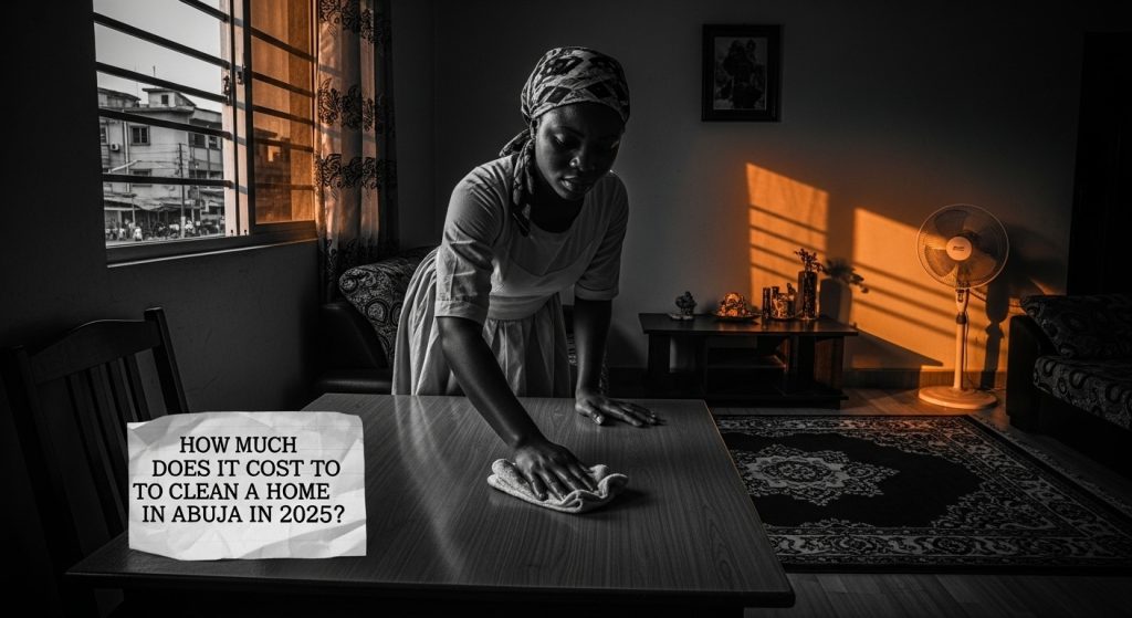 Discover the cost of home cleaning in Abuja in 2025